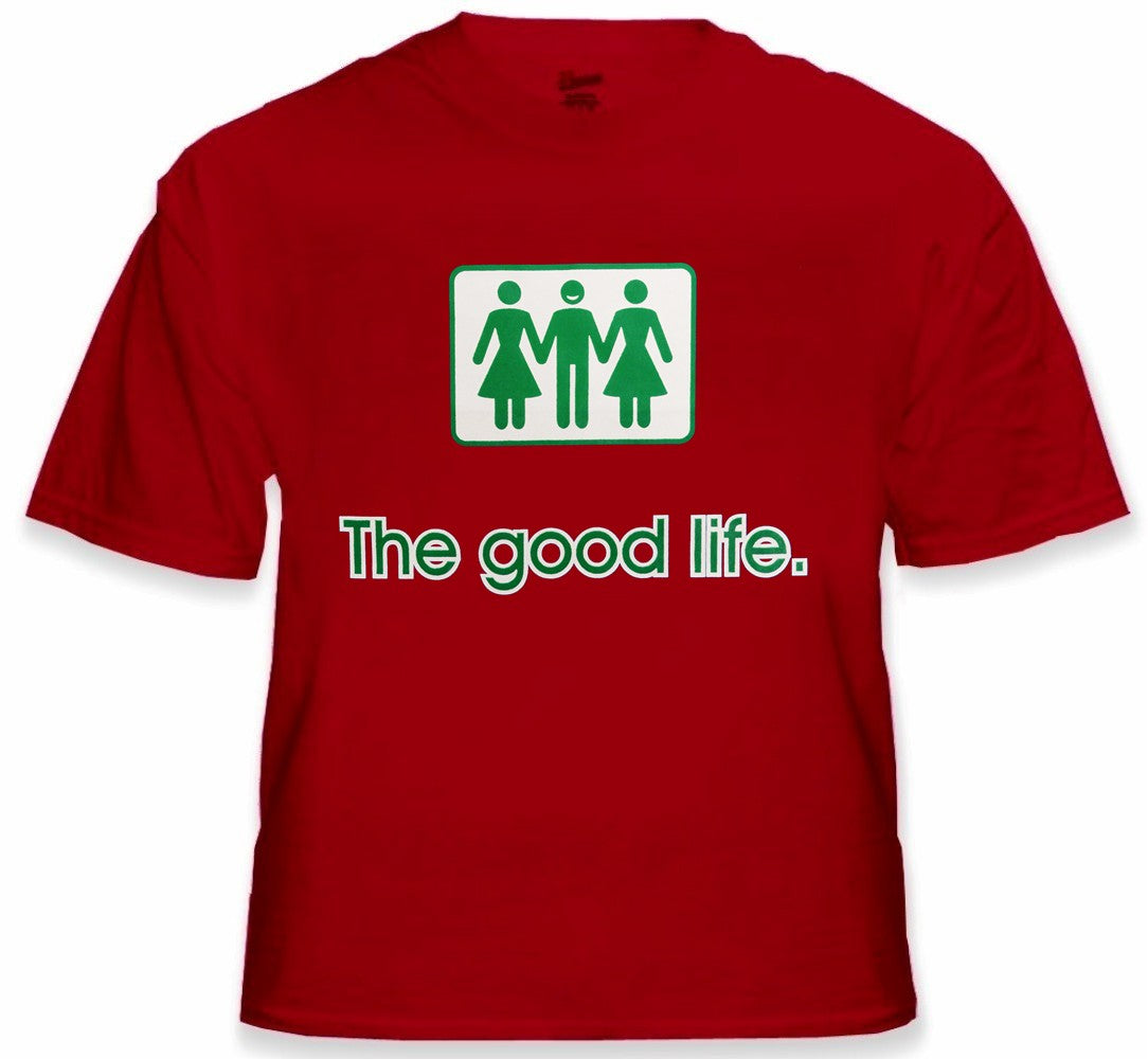 Novelty T-Shirts - The Good Life Threesome T-Shirt