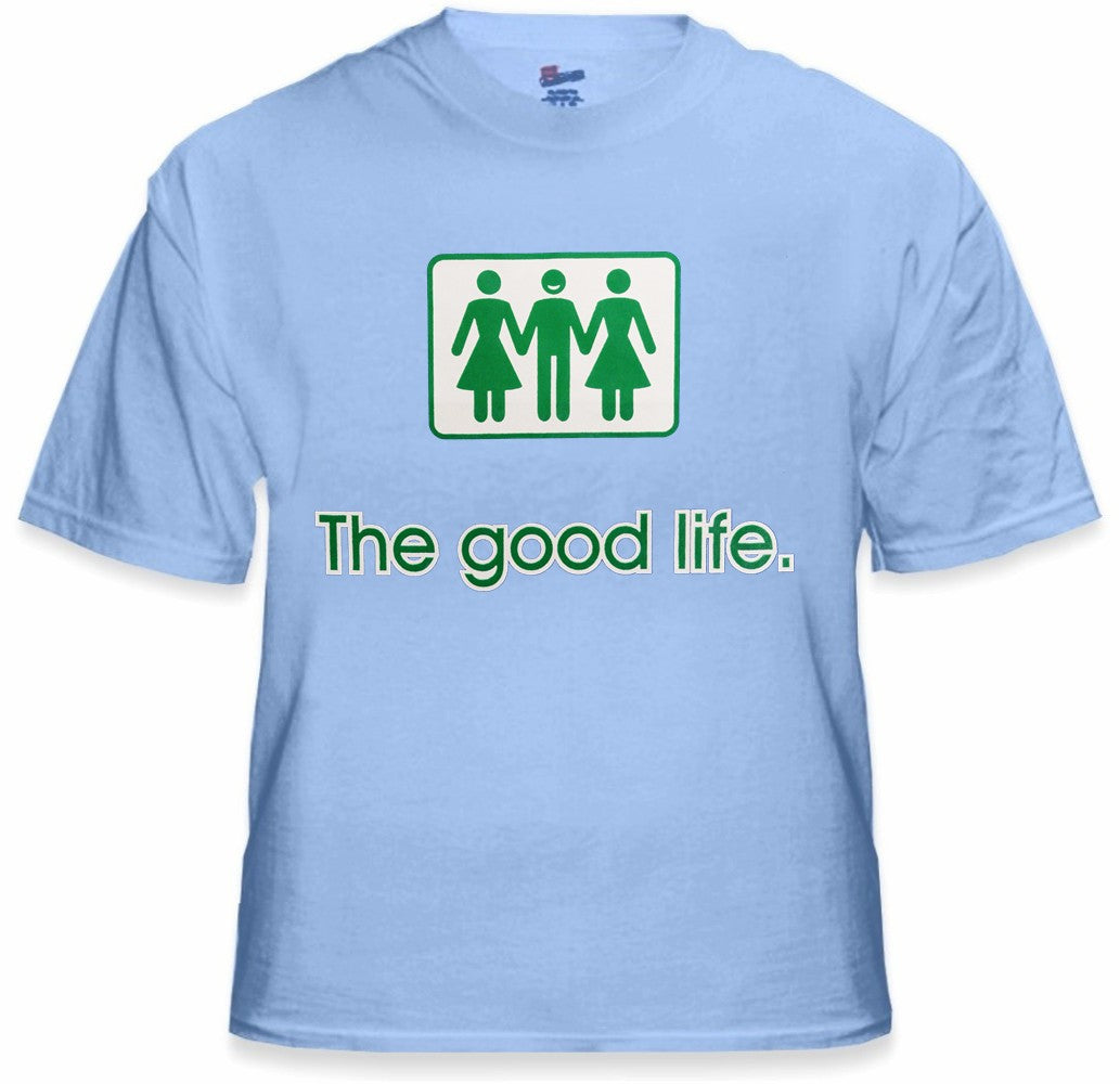 Novelty T-Shirts - The Good Life Threesome T-Shirt