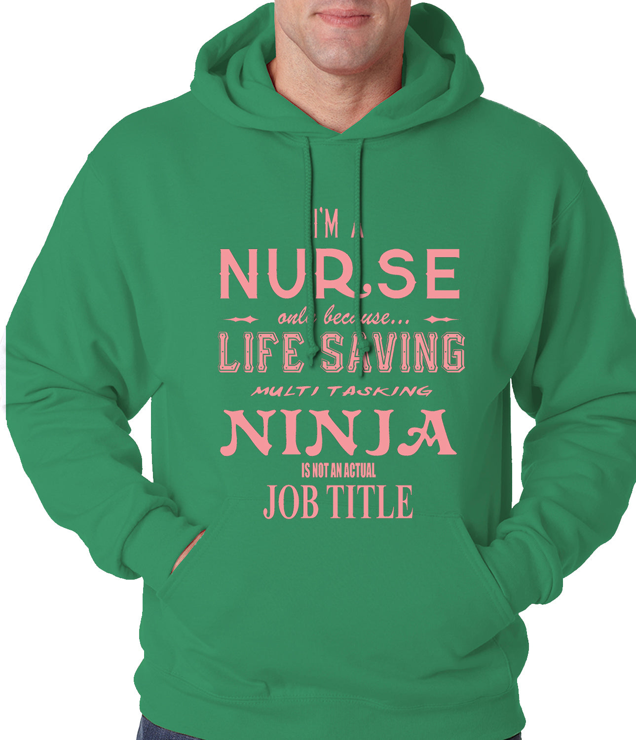 Nurse - Full Time Ninja Adult Hoodie