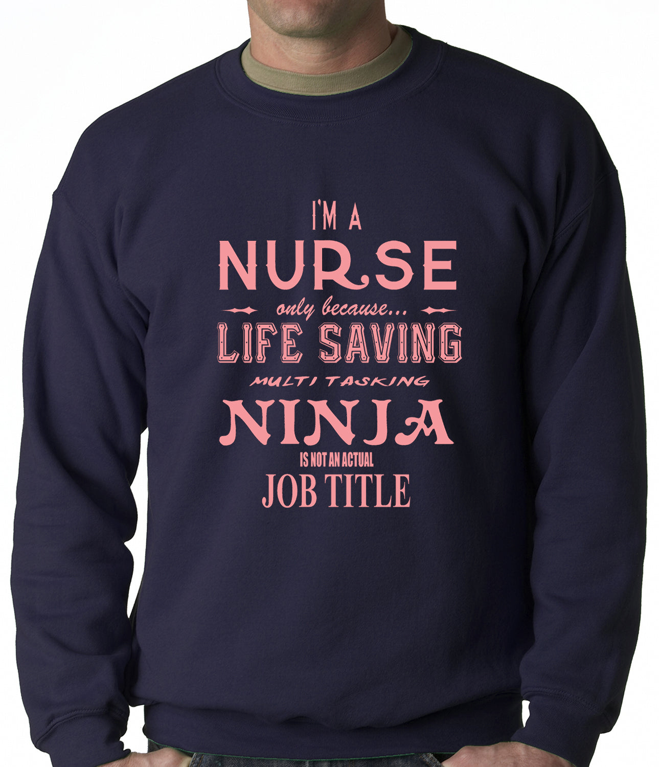 Nurse - Full Time Ninja Crewneck Sweatshirt