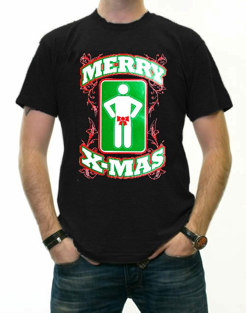 Offensive Christmas T-Shirts - Merry X-Mas T-Shirt