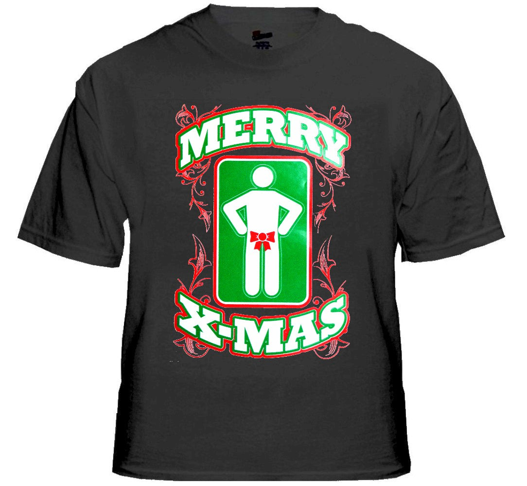 Offensive Christmas T-Shirts - Merry X-Mas T-Shirt