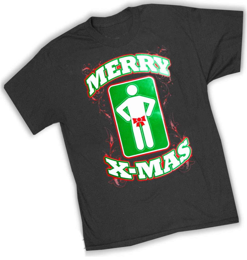Offensive Christmas T-Shirts - Merry X-Mas T-Shirt