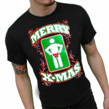 Offensive Christmas T-Shirts - Merry X-Mas T-Shirt