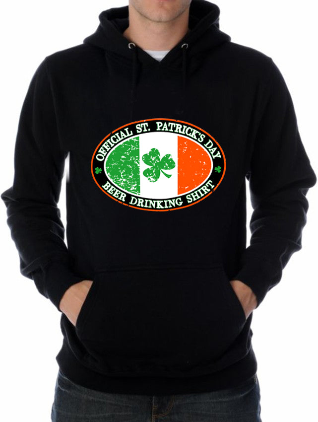 Official St. Patrick's Day Beer Drinking Adult Hoodie