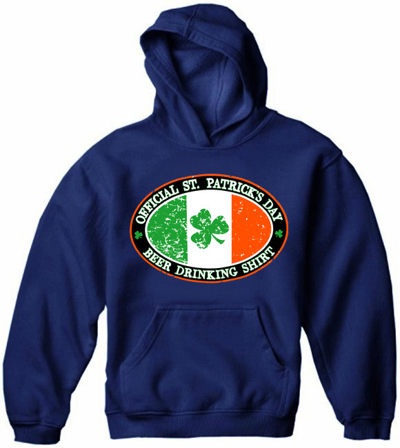 Official St. Patrick's Day Beer Drinking Adult Hoodie