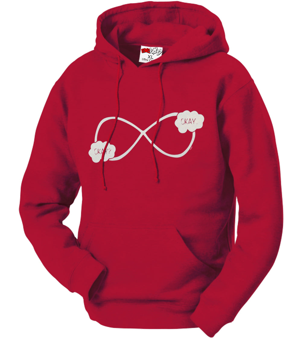 "Okay? Okay." John Green Quote The Fault in Our Stars Infinity Symbol Adult Hoodie