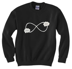 "Okay? Okay." John Green Quote The Fault in Our Stars Infinity Symbol Crewneck Sweatshirt