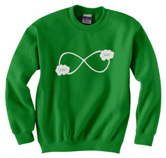"Okay? Okay." John Green Quote The Fault in Our Stars Infinity Symbol Crewneck Sweatshirt
