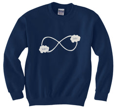 "Okay? Okay." John Green Quote The Fault in Our Stars Infinity Symbol Crewneck Sweatshirt