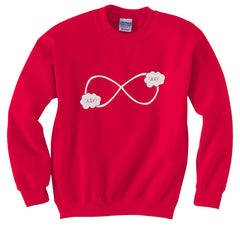 "Okay? Okay." John Green Quote The Fault in Our Stars Infinity Symbol Crewneck Sweatshirt