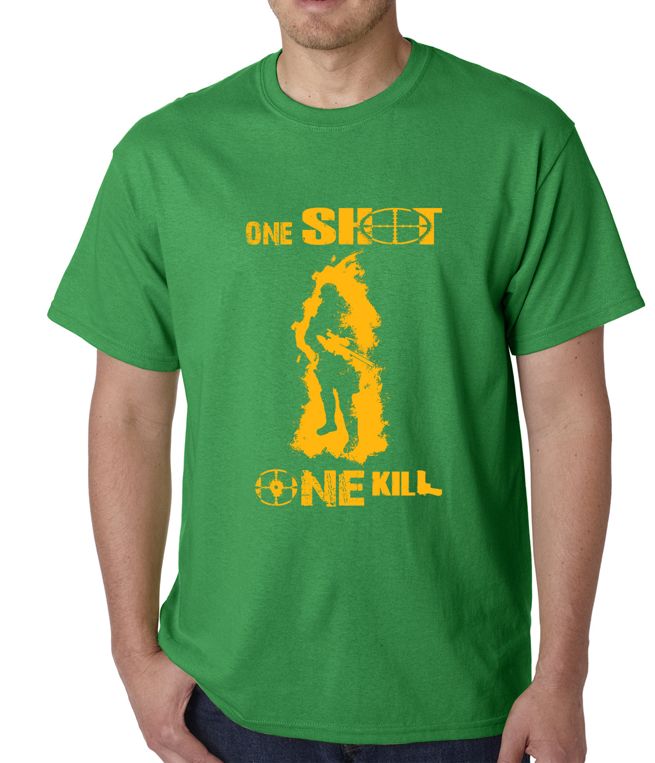 One Shot One Kill Sniper Mens T-shirt