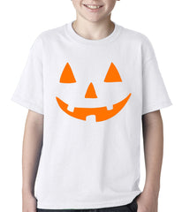 Halloween Tshirt - Orange Jack O' Lantern Kids T-shirt