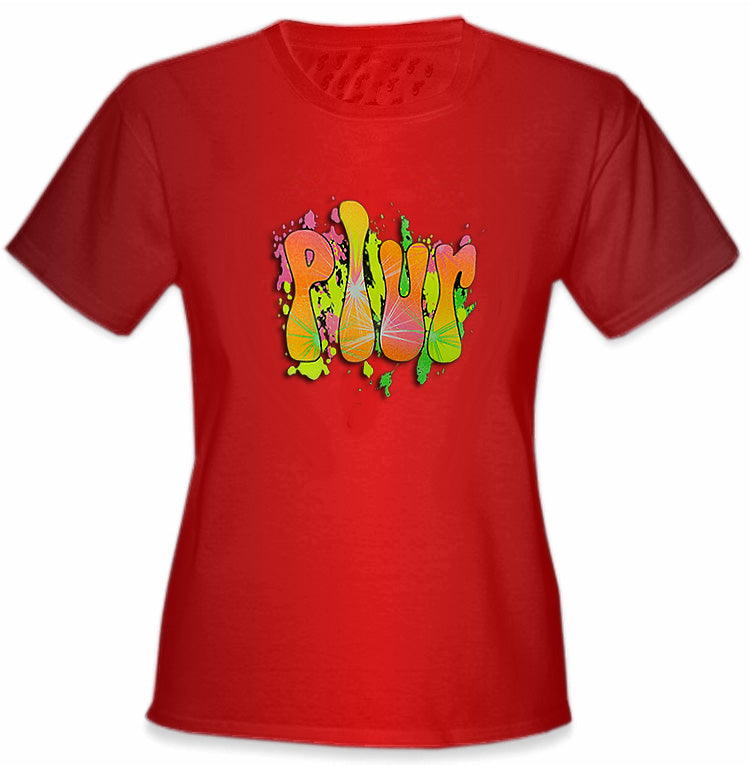 P.L.U.R. "Peace, Love, Unity, Respect" Girl's T-Shirt