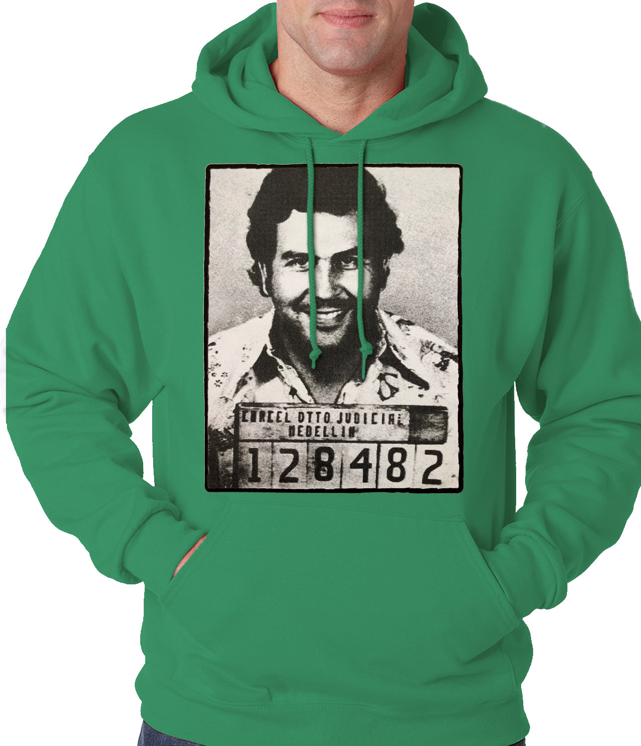 Pablo Escobar Smiling Mug Shot Adult Hoodie
