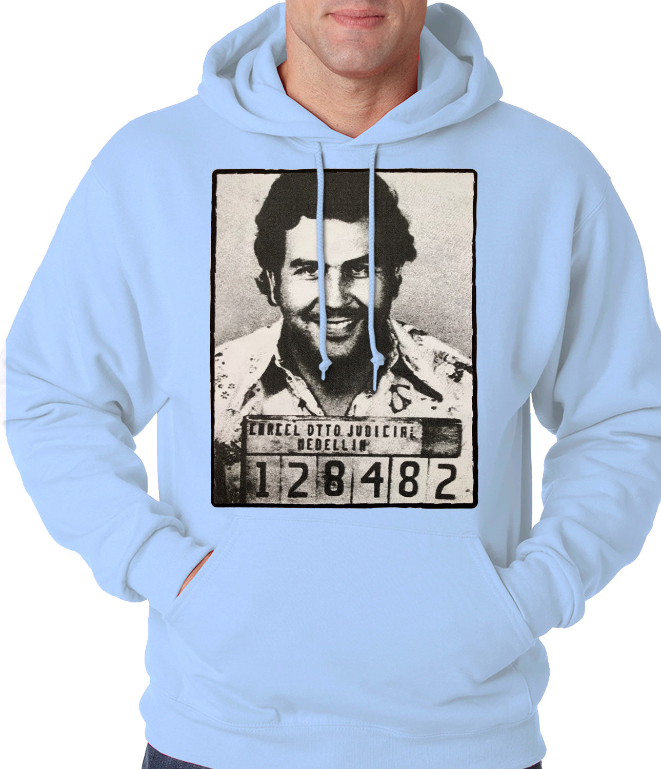 Pablo Escobar Smiling Mug Shot Adult Hoodie