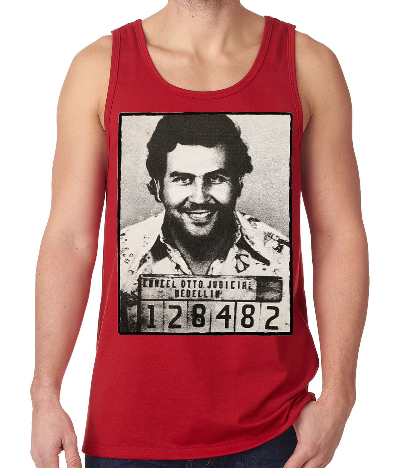 Pablo Escobar Smiling Mug Shot Tank Top