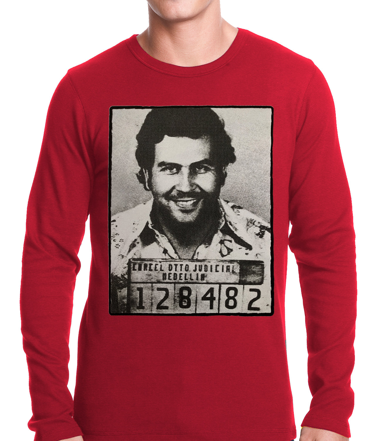 Pablo Escobar Smiling Mug Shot Thermal Shirt