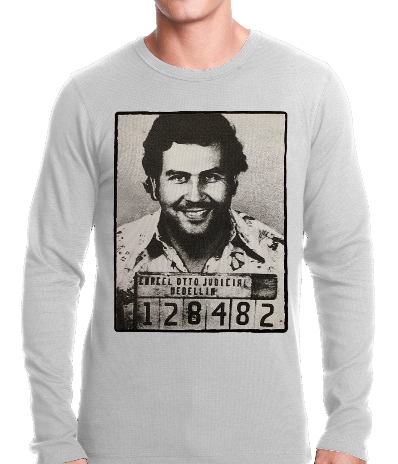 Pablo Escobar Smiling Mug Shot Thermal Shirt
