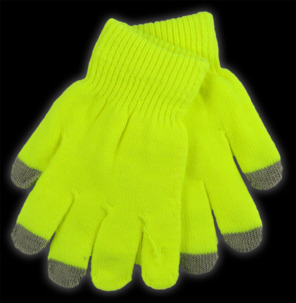 Pair of Neon Texting Gloves