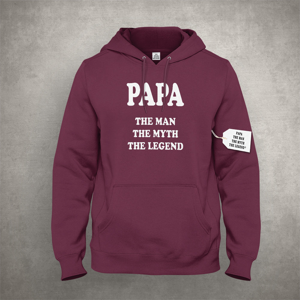 Papa - The Man, The Myth, The Legend Fathers Day Adult Hoodie