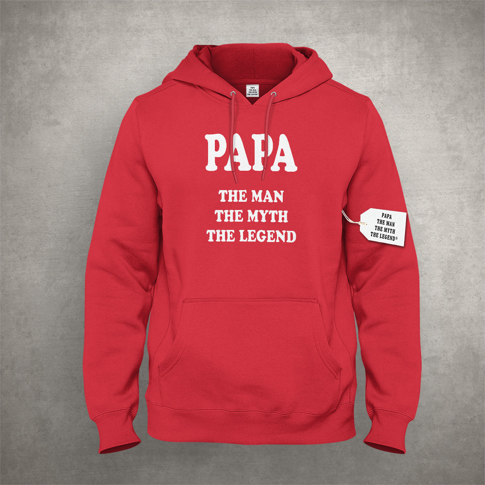 Papa - The Man, The Myth, The Legend Fathers Day Adult Hoodie