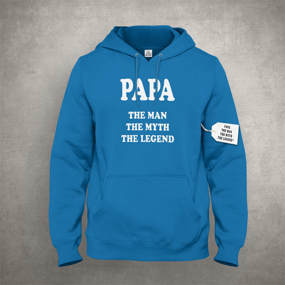Papa - The Man, The Myth, The Legend Fathers Day Adult Hoodie