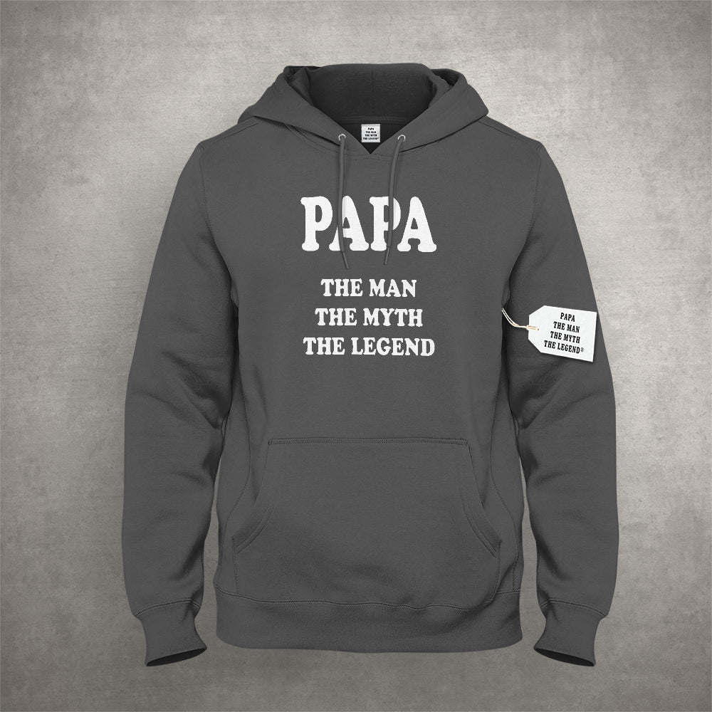Papa - The Man, The Myth, The Legend Fathers Day Adult Hoodie