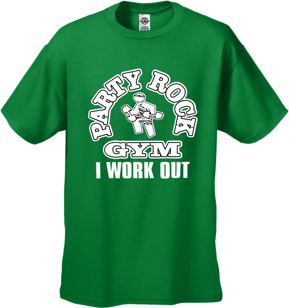 Party Rock Gym I Work Out Men's T-Shirt