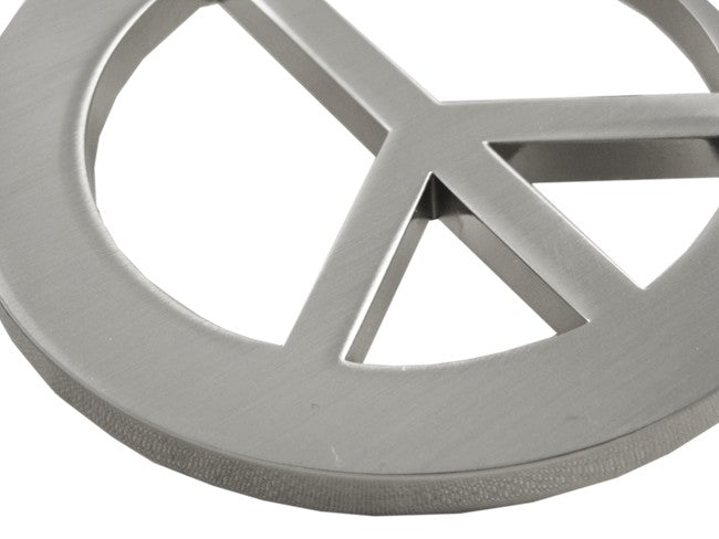 Peace Sign Belt Buckle With FREE Leather Belt