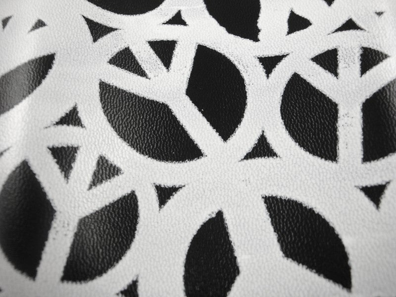 Peace Signs All Over Genuine Leather Chain Wallet