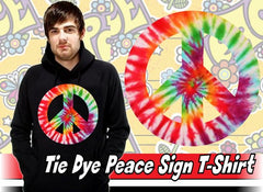 Tie Dye Peace Sign Hoodie