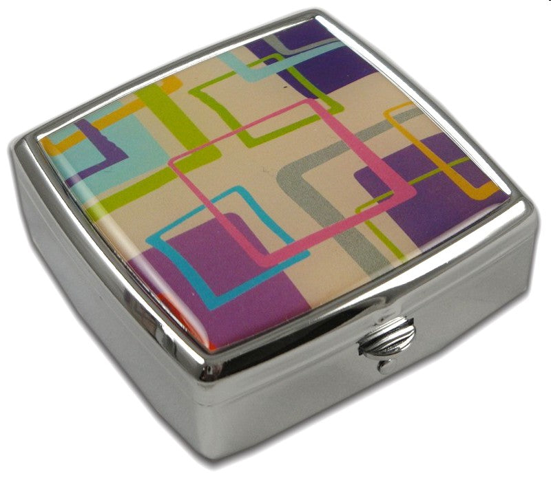 Pill Box - Fun Shapes Mirror Compartment Pill Box