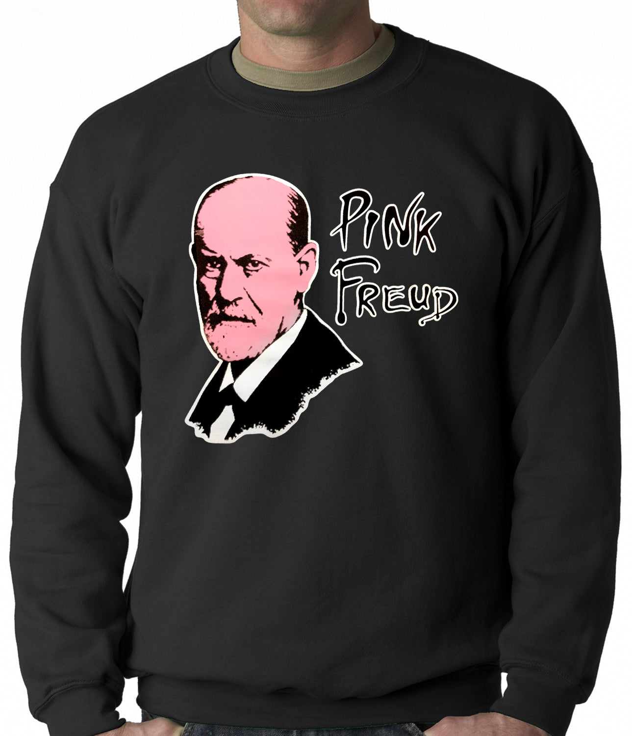 Pink Freud T-Shirt :: Sigmund Freud Adult Crewneck