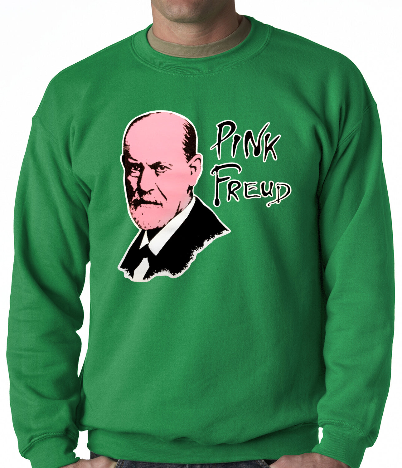 Pink Freud T-Shirt :: Sigmund Freud Adult Crewneck