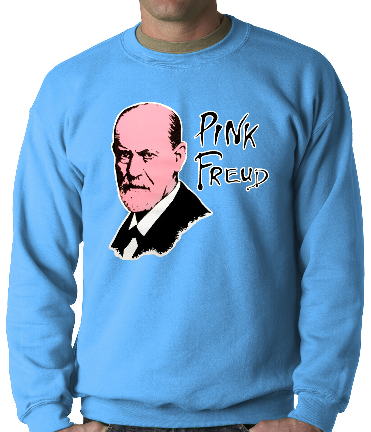 Pink Freud T-Shirt :: Sigmund Freud Adult Crewneck