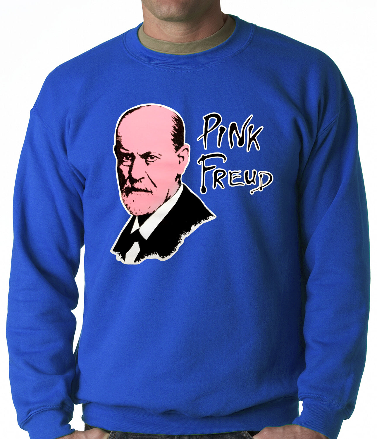 Pink Freud T-Shirt :: Sigmund Freud Adult Crewneck