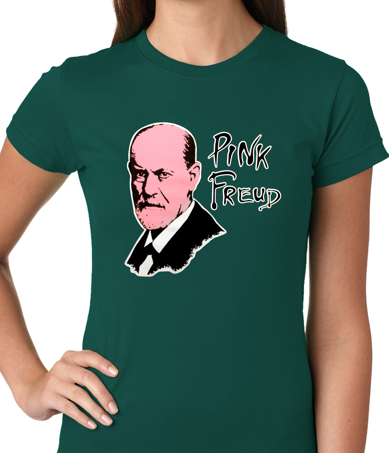 Pink Freud T-Shirt :: Sigmund Freud Ladies T-shirt