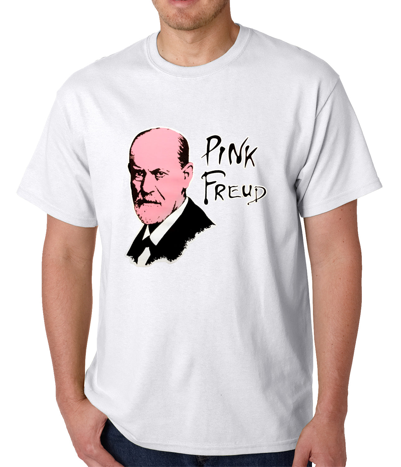 Pink Freud T-Shirt :: Sigmund Freud Mens T-Shirt