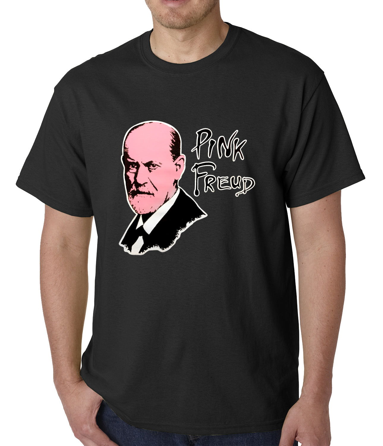 Pink Freud T-Shirt :: Sigmund Freud Mens T-Shirt