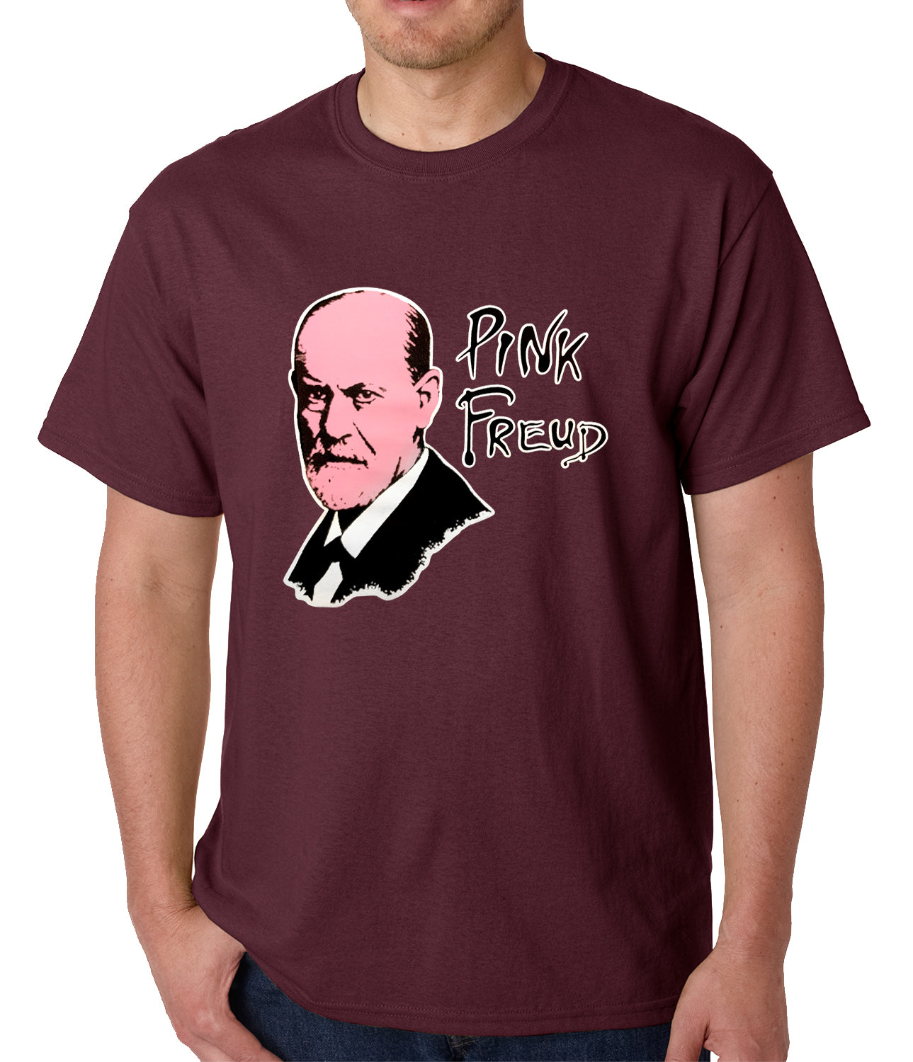 Pink Freud T-Shirt :: Sigmund Freud Mens T-Shirt