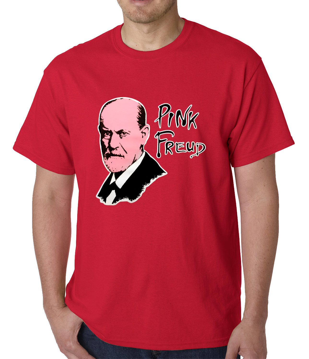 Pink Freud T-Shirt :: Sigmund Freud Mens T-Shirt