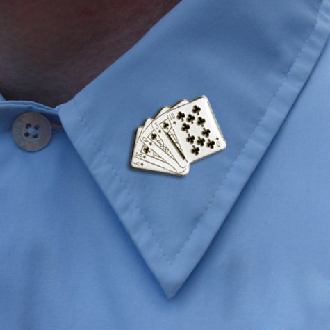 Playing Cards Lapel Pin