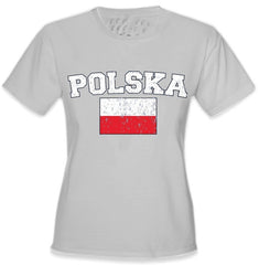 Poland "Polska" Vintage Flag International Girls T-Shirt