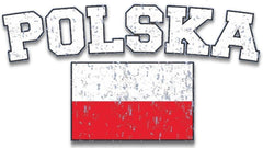 Poland "Polska" Vintage Flag International Girls T-Shirt