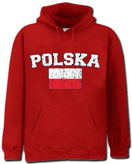 Poland "Polska" Vintage Flag International Hoodie