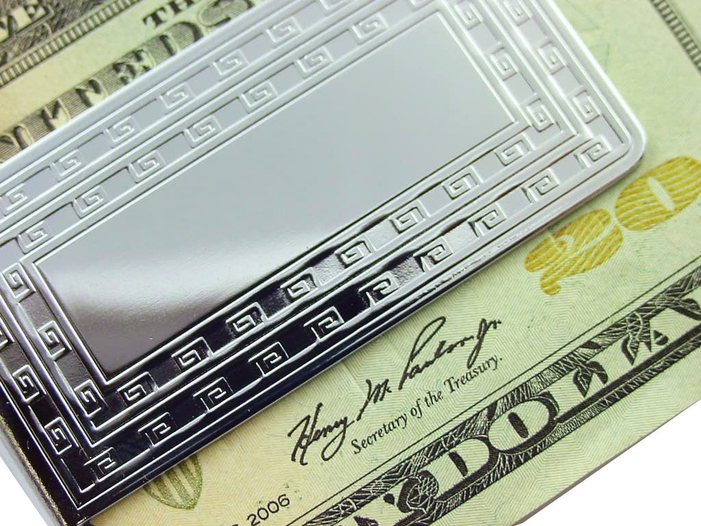 Polished Aztec Style Money Clip