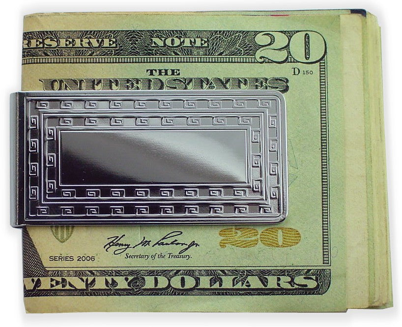Polished Aztec Style Money Clip