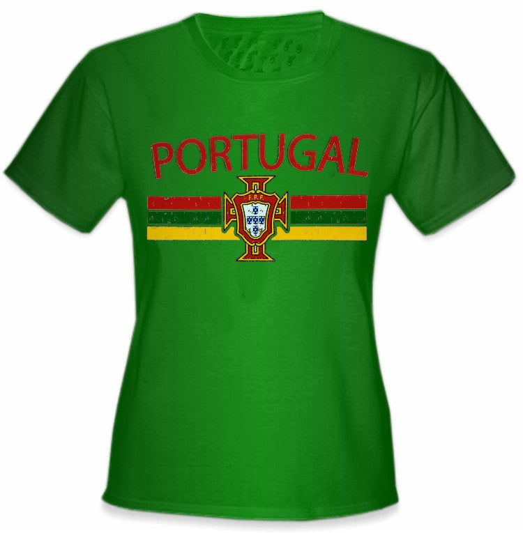 Portugal Vintage Shield International Girls T-Shirt