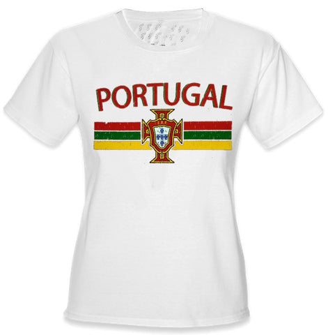 Portugal Vintage Shield International Girls T-Shirt
